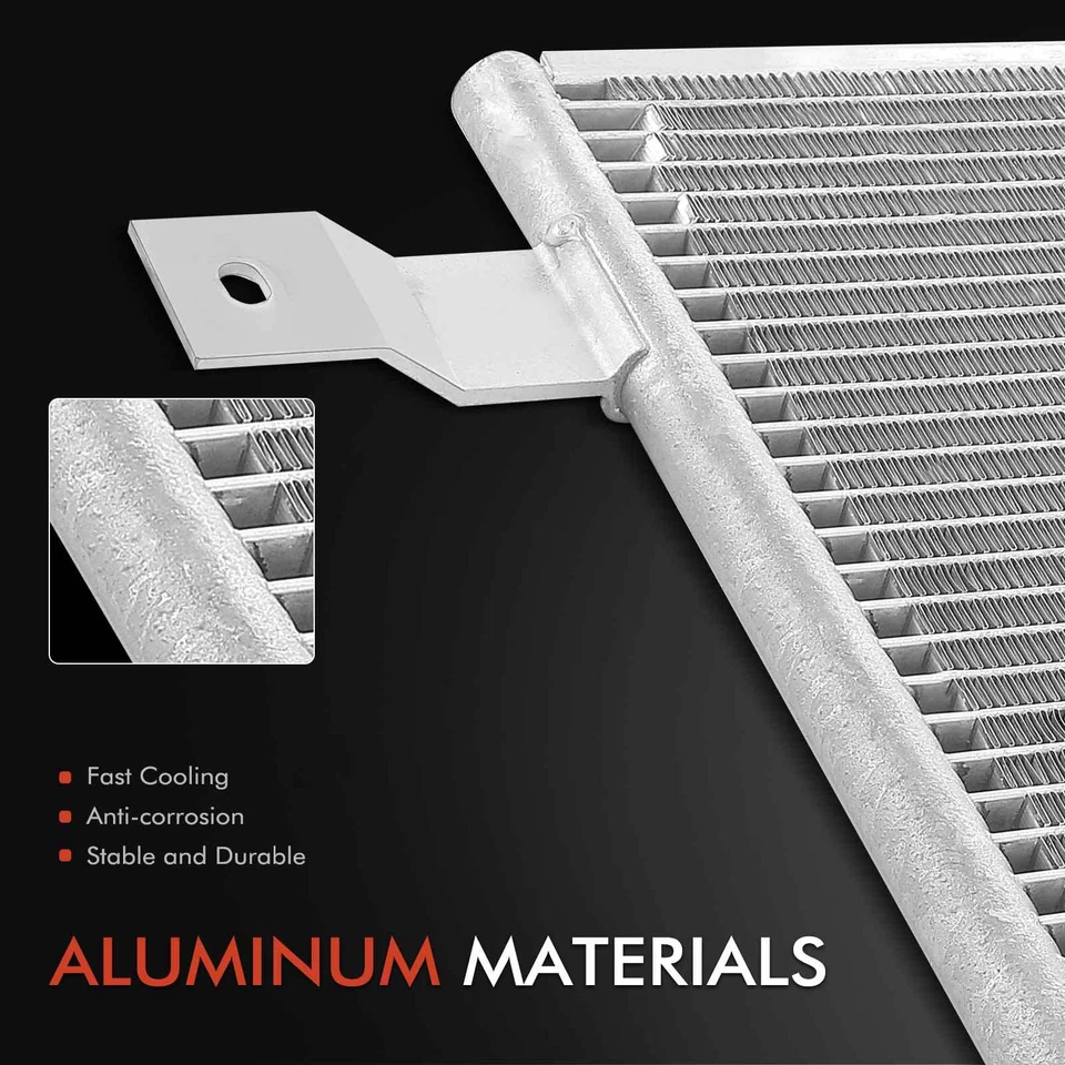 Condensador de aire acondicionado con soporte para Kenworth T2000 T700 W900 Peterbilt 367 389 587 Foto 2 de 4