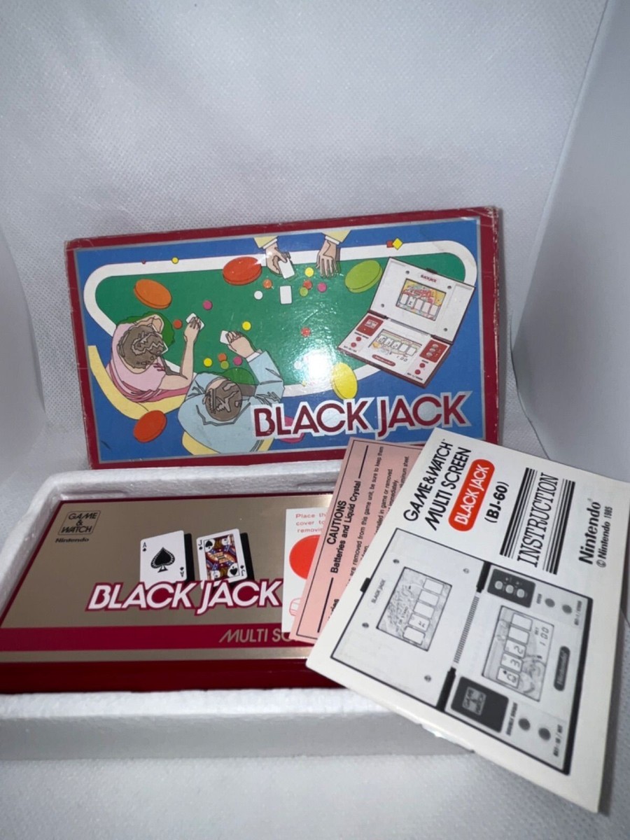 Nintendo Game & Watch Blackjack Multi Screen BJ-60 1985 Retro