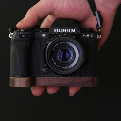 Camera Solid Wood Hand Grip Handle Base Holder For Fujifilm Fuji XS10 X-S10
