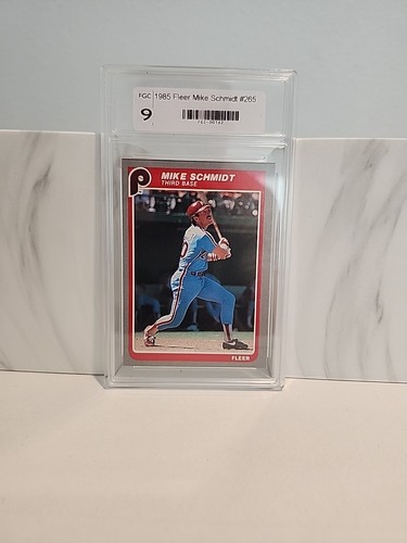 ๐๐ 1985 Fleer #265 Mike Schmidt ๐ GRADED FGC9 MINT ๐๐