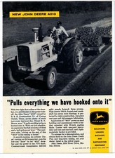 1963 John Deere Tractors Ad: Model 4010 B & E Construction Corpus Christi, Texas