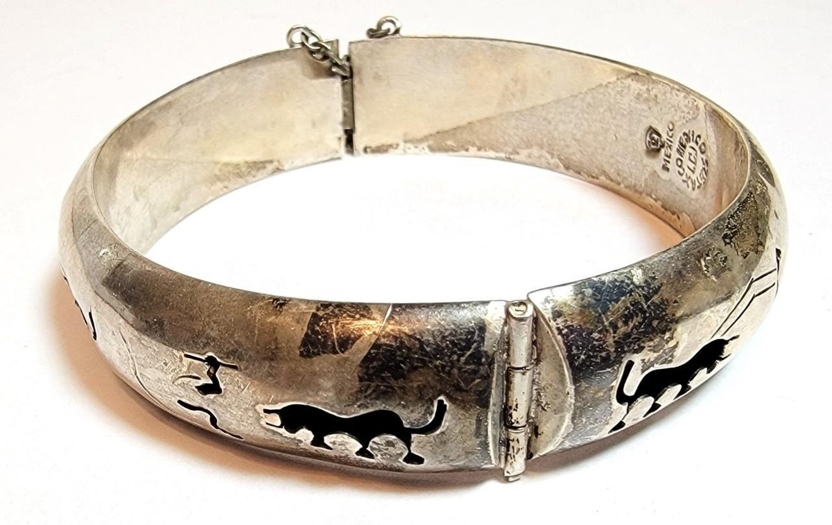 Vintage Stamped TAXCO MEXICO 925 Sterling Silver 2 3/8