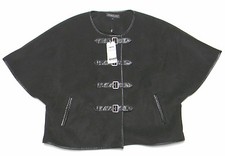 NWT - MEMBERS ONLY Women's 'PONCHO' Polyester CAPE JACKET Black SIZE: L