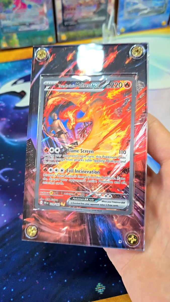 Pokemon Team Rocket's Moltres ex 229/182 Destined Rival Extended