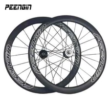700C Carbon Track Bicycle Wheelset 25mm Wide 50mm Deep Clincher Single Speed Rim