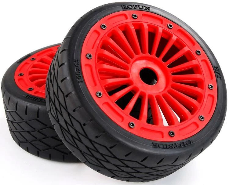 4pcs High-strength Nylon Wheel Tire Kit For 1/5 Rovan Rofun F5 MCD XS5 RR5 - Image 3 of 4