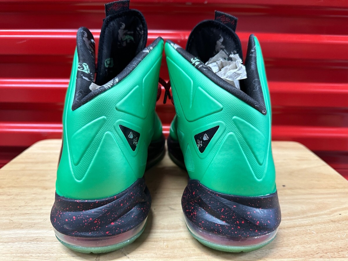 Nike LeBron 10 Cutting Jade Black Red 541100-303 Men