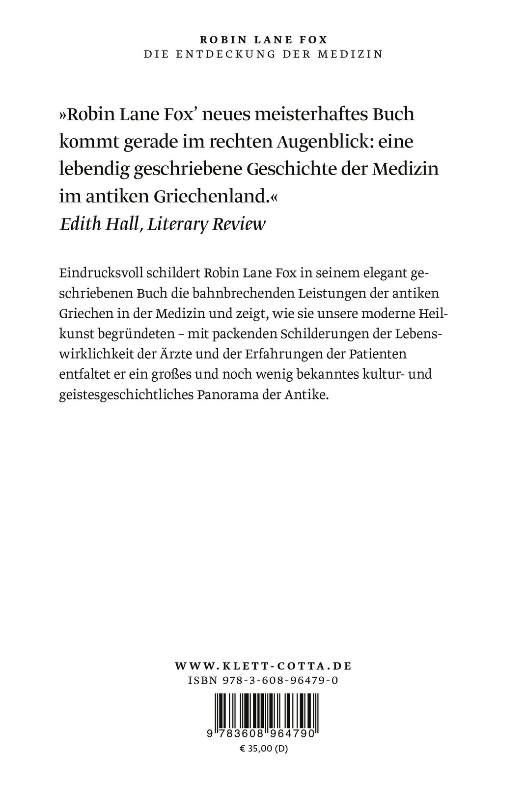 Thumbnail - Die Entdeckung Der Medizin | Eine Kulturgeschichte Von Homer Bis