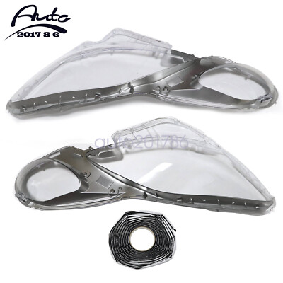 2pcs For Lexus GS300 350 450h 04-11 Front Headlight Lens Cover Shell Clear Glass