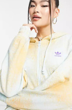 NWT 70 adidas Originals Women s Allover Print Full Zip HoodieHL6612 Size M