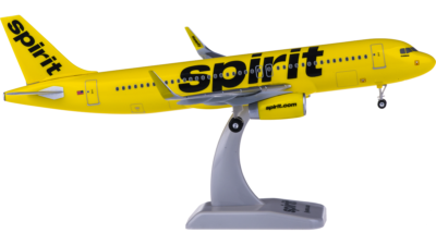 スピリット航空 Spirit Airlines A320 1/200 hogan Very Rare)1:200 Hogan Wings Spirit Airlines A320 ABS Model With