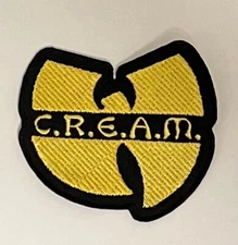 Wu Tang C.R.E.A.M. Patch - 90's old school hip hop Shaolin 36 Chambers Ghostface