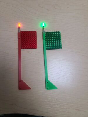 Offshore Lighted LED Planer Board Flag