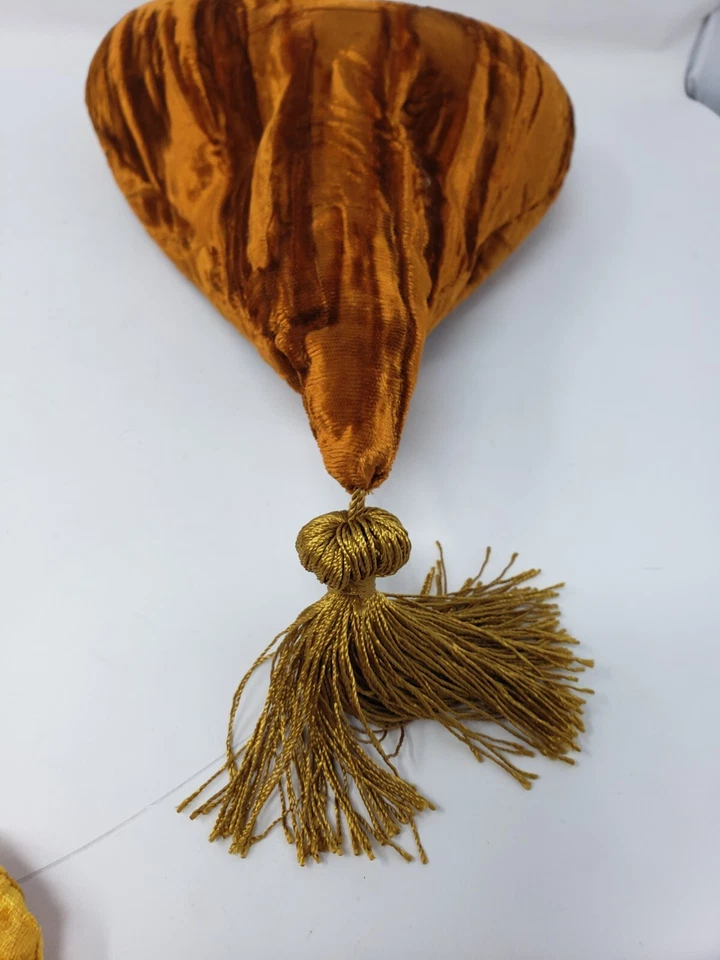 批量 4 件 香味加重压碎天鹅绒心形星星紫色黄色绿色 — 第 3/4 张图片