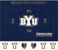 Brigham Young University BYU Cougars NCAA Cardstock Sticker Frame, scrapbook