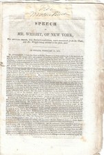 Martin Van Buren Free Frank On Senate Speech About U.S. And England Difficulties