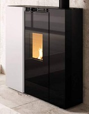 Palazzetti Tiffany Idro V13 TC US Termo Stufa Pellet Ventilata Slim 13 Kw Bianco