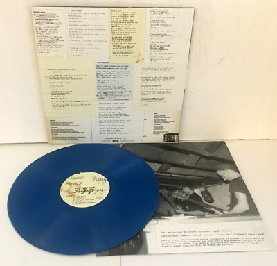 FUGAZI first demo Lp BLUE COLORED Vinyl Record with insert , minor