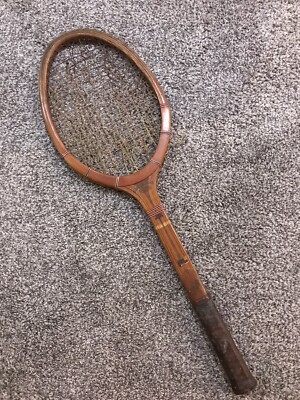 Raquette De Tennis Ancienne Harry C. Lee & Co. Dreadnought Driver - Bois Ovale - Occasion Vintage