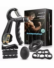 Hand Grip Strengthener Strength Gripper Finger Exerciser Therapy Forearm Trainer