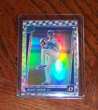 2021 Donruss Optic Crisis Toilet Paper Rated Rookie Brady Singer # 51