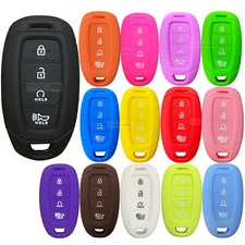 Fit HYUNDAI Kona Venue Veloster N 4 BNT Remote Smart Key Fob Silicone Case Cover