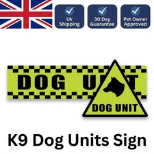 K9 Security Dog Unit Magnet Signs Set Magnetic Stickers for Van Car Handler