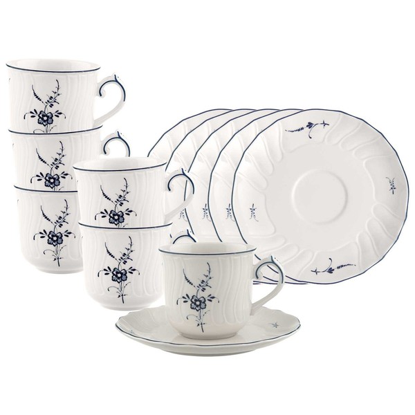 Villeroy & Boch Vieux Luxembourg Kaffeetasse Mit Untertasse 120 Ml 6Er Set-image