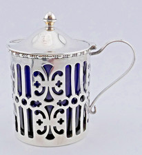 A FINE ANTIQUE GORHAM RHODE ISLAND STERLING SILVER MUSTARD POT C.1904