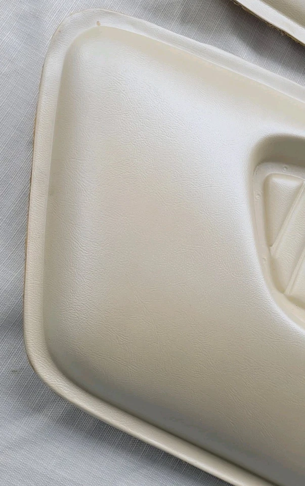 Par de paneles de puerta blancos interiores Ford Mustang Pony 1964 1965 1966 reproducción Foto 4 de 4