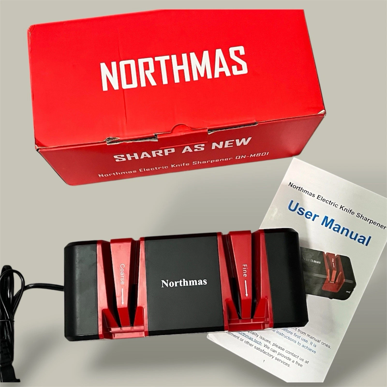 Northmas Electric Knife Sharpener for Knives Tools Scissors Repair Efficient