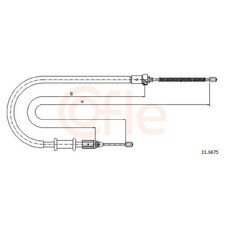 Handbremsseil hinten links für Renault Kangoo KC0/1 FC0/1 Kangoo-Grand | 240325