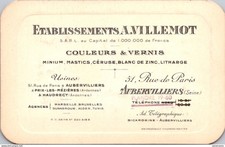 27842 cpa 93 Carte Publicité Aubervilliers - Ets A. Villemot