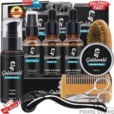 The Beard Club Advanced Growth Kit Full Hair Men Grooms Oil Serum Boosts Healthy