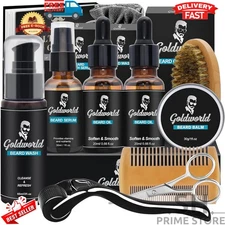 The Beard Club Advanced Growth Kit Full Hair Men Grooms Oil Serum Boosts Healthy