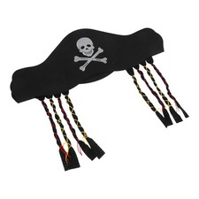  Perruque De Pirate Avec Tresses Couvre-chef Fête Chapeau D'Halloween