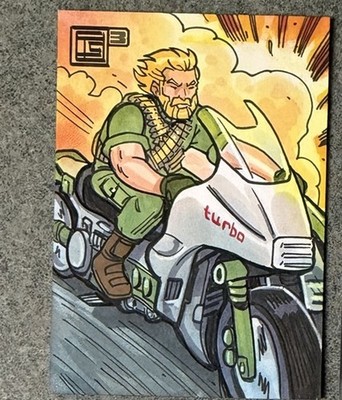 G.I. Joe Rock N Roll Personal Sketch Card Tim Shinn Art