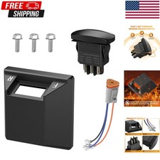 Golf Cart Forward Reverse Rocker Switch with Housing Wire Kit, Fit for 1996-20