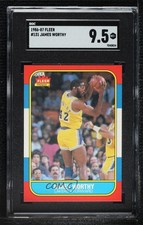 1986-87 Fleer James Worthy #131 SGC 9.5 Mint+ HOF 0uw5