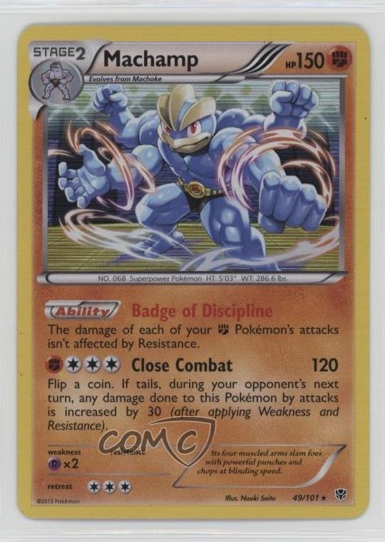 Machamp Holo Pokémon Black & White Plasma Blast #49