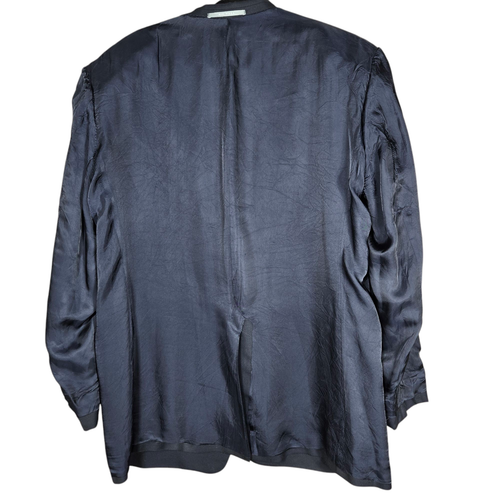 Hickey Freeman Madison Loro Piana Super 130s 46L Black Wool Suit Jacket Vintage - Picture 8 of 12