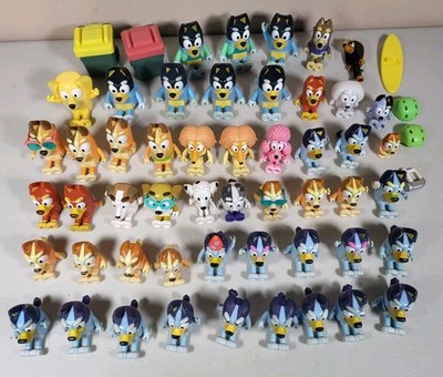 Huge Bluey Family Friends Figure Lot Moose Toys Bingo Bandit Mom Dad 