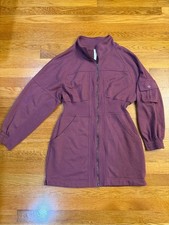Daily Practice by Anthropologie Long-Sleeve Pop Trick Mini Dress Mauve Purple M
