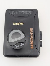 Sanyo Bassxpander Portable Cassette Player AM/FM Radio-model MGR-710-Works
