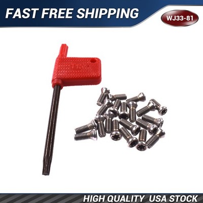 20pcs M3.5x10mm Alloy Steel Torx Screws For Replaces Carbide Insert CNC Lathe