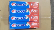 Pack of (4) New Crest Cavity Protection Toothpaste Tooth Paste  - 8.2 oz Large