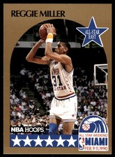 Reggie Miller 1990-91 Hoops  Indiana Pacers NBA READ FREE SHIPPING AutographDen