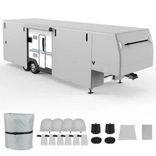 26'-41' FT Oxford Cloth 5th Wheel RV & Trailer Covers All-weather Wind proof