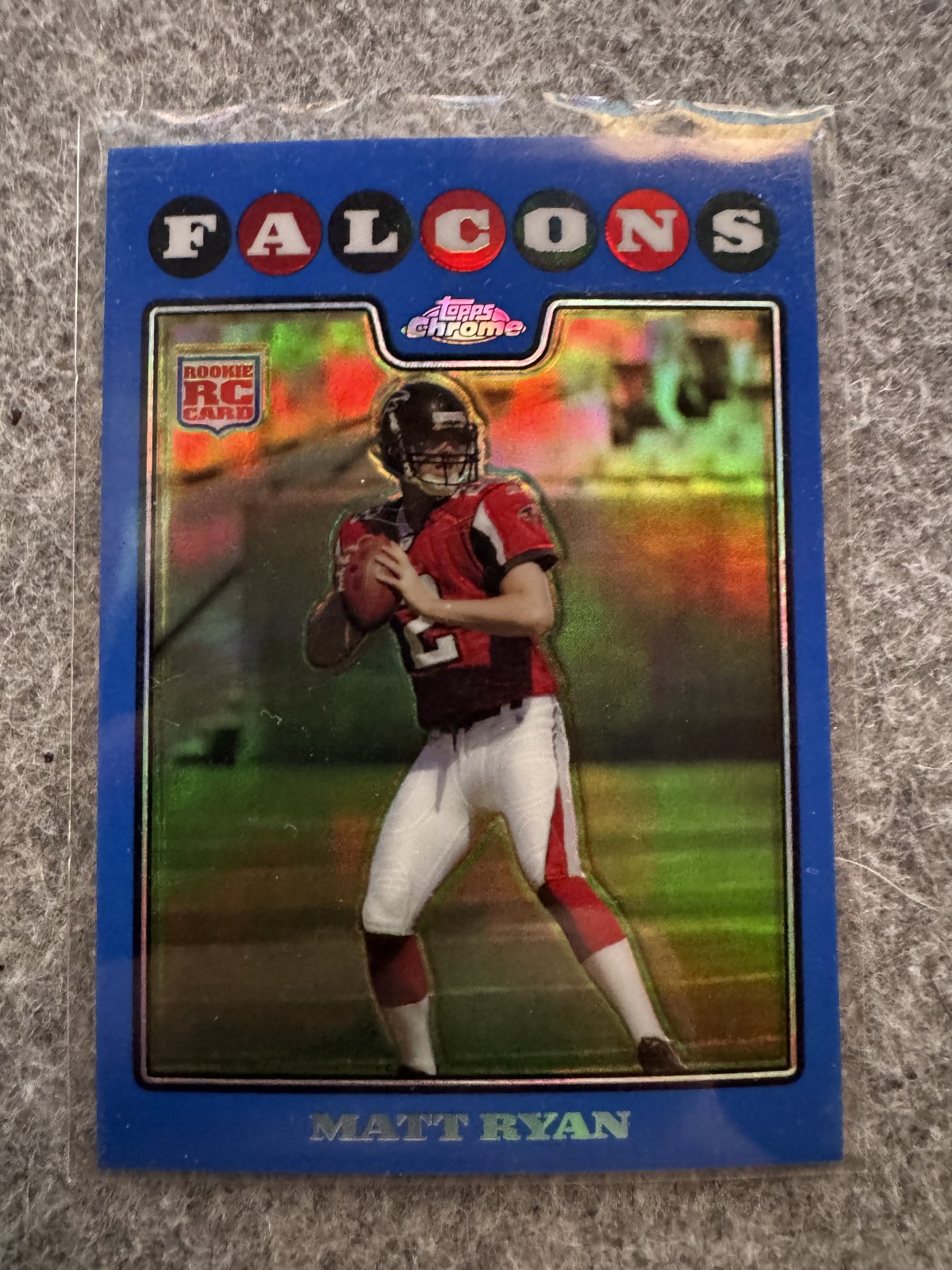 2008 Topps Chrome - Matt Ryan #TC166 Blue Refractor (RC) Falcons Boston College