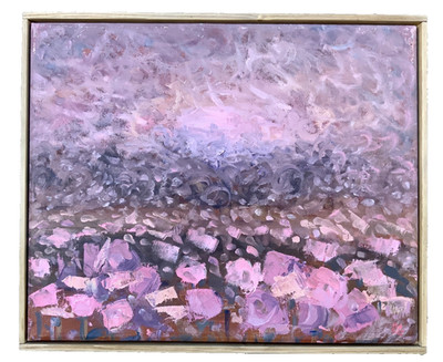 Ölgemälde Abstrakte Landschaft signiert R.Grinberg ''Blüte''